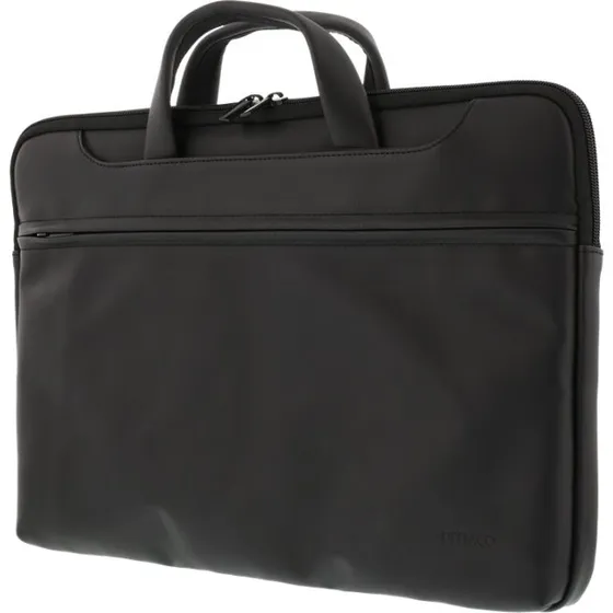 DELTACO notebooktaske op til 15,6" PU-læder, sort
