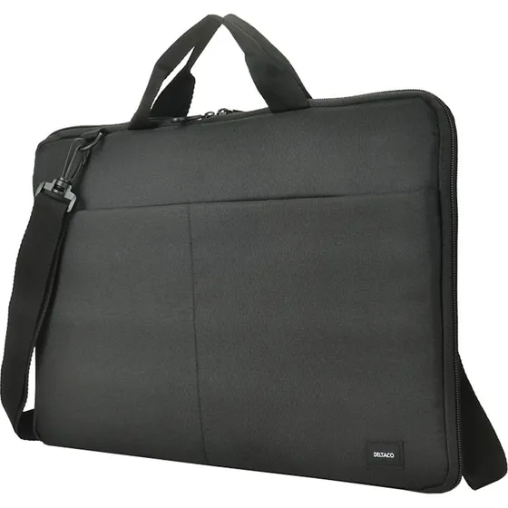 Deltaco Recycled 15,6–16" Sleeve med håndtag og skulderrem, sort