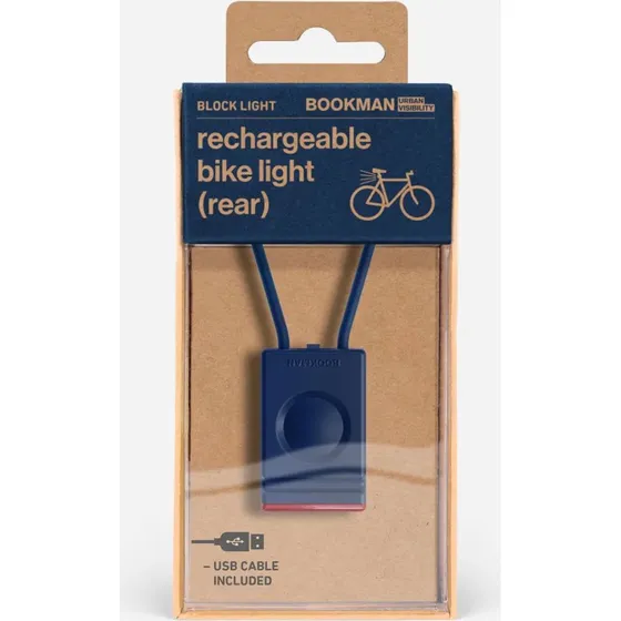 Bookman Block Light Baglygte, blå