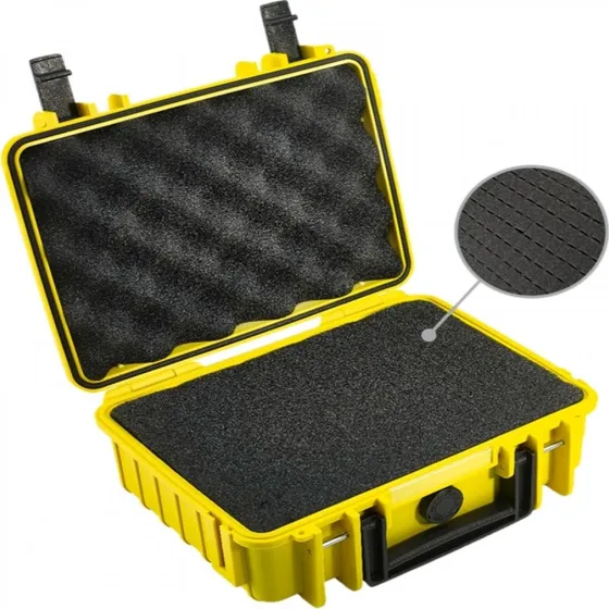 B&W Type 1000 Gul – hårdt etui med forudskåret skum