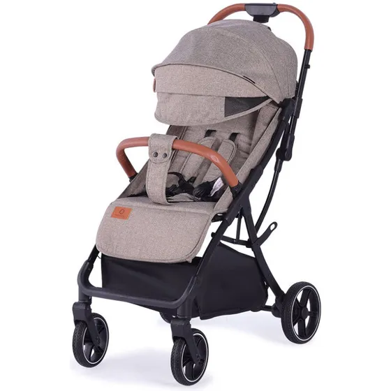 BabyTrold Piza paraplyklapvogn, sand - inkl. taske