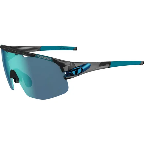 Tifosi Sledge Lite  Cykelbrille, Sort/Bl, 3 linser, M-XL