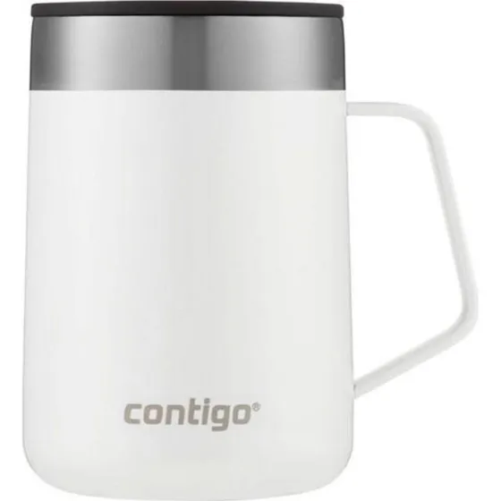 Contigo Streeterville Termokrus 420 ml - hvid (THERMALOCK)