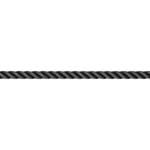 Liros Polyester 3-slået 6 mm fortøjningsline, sort (800 kg)