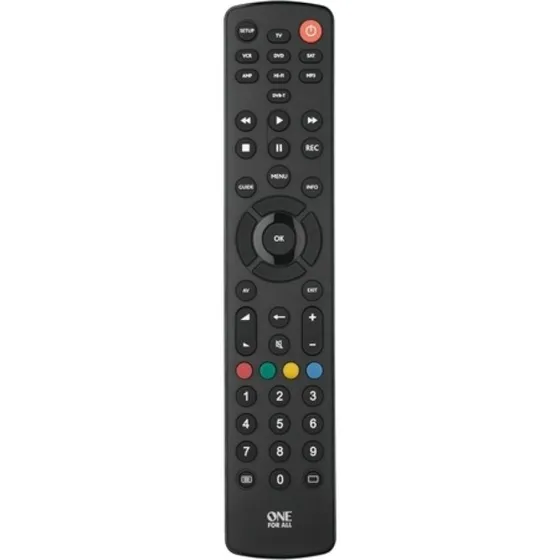 One For All Contour 8 (URC1280)  universal fjernbetjening, sort