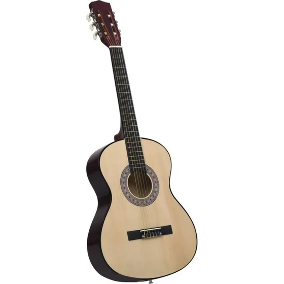 vidaXL klassisk 3/4-guitar 36" lindetr natur