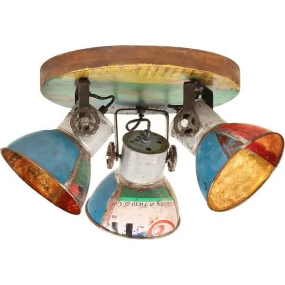 vidaXL industriel loftlampe 25W 42x25 cm E27 flerfarvet