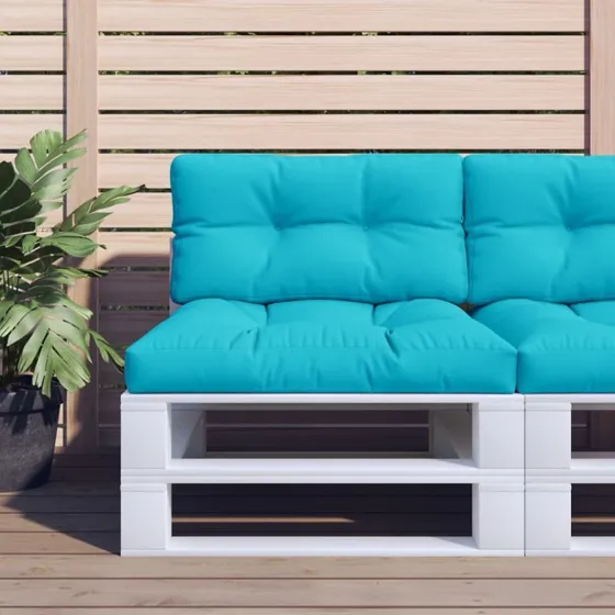 vidaxL pallehynde 80x40x12 cm stof turkis