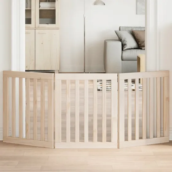 vidaXL Hundegitter foldbart 3-panel 150 cm poppeltr