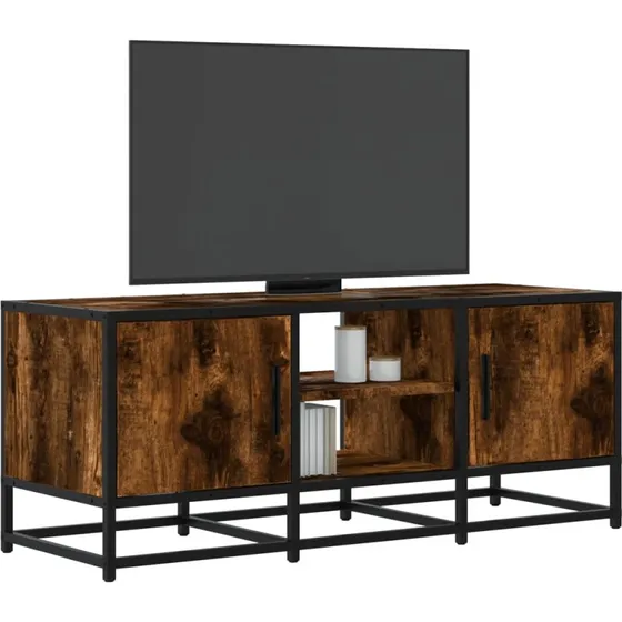 vidaXL TV-bord 100x35x41 cm konstrueret træ, røget egetræ