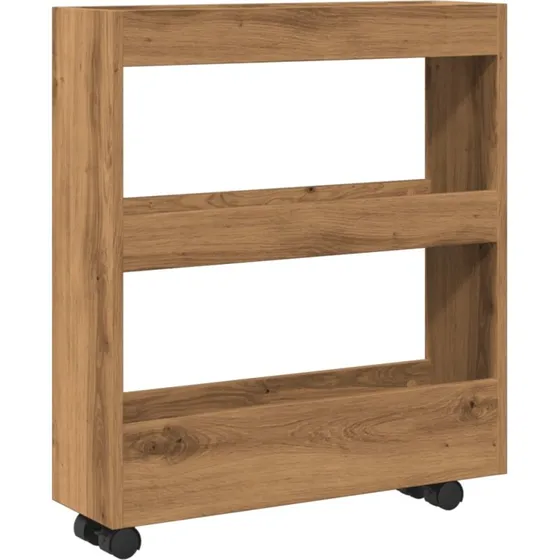 vidaXL smal opbevaringsvogn 3 hylder  kunsteg