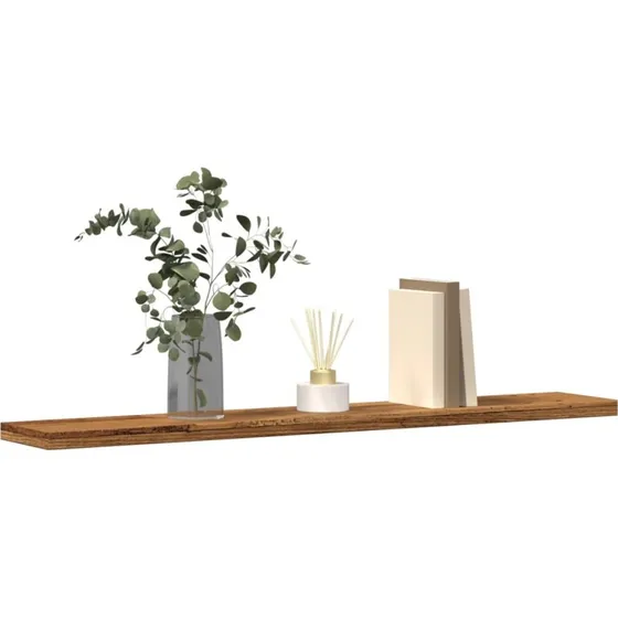vidaXL væghylder 4 stk. 60x20x1,5 cm antikt trælook
