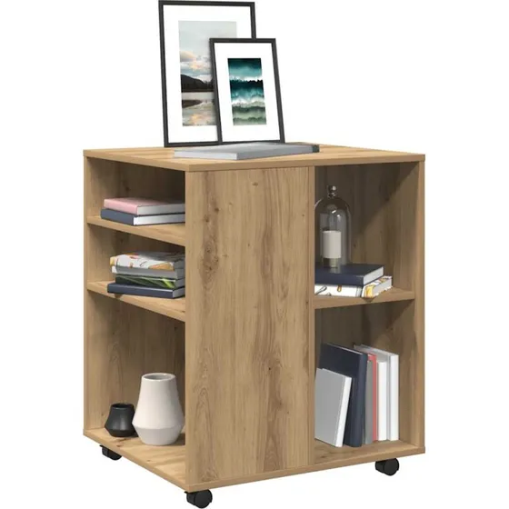 vidaXL rullebord 60x53x72 cm konstrueret tr, kunsteg