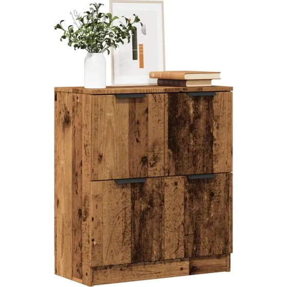 vidaXL skænk 60x30x70 cm konstrueret træ, antikt trælook