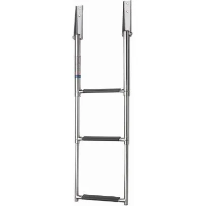 Vetus Teleskopstang i rustfrit stål, 3 trin (SLT3A) - sorte greb