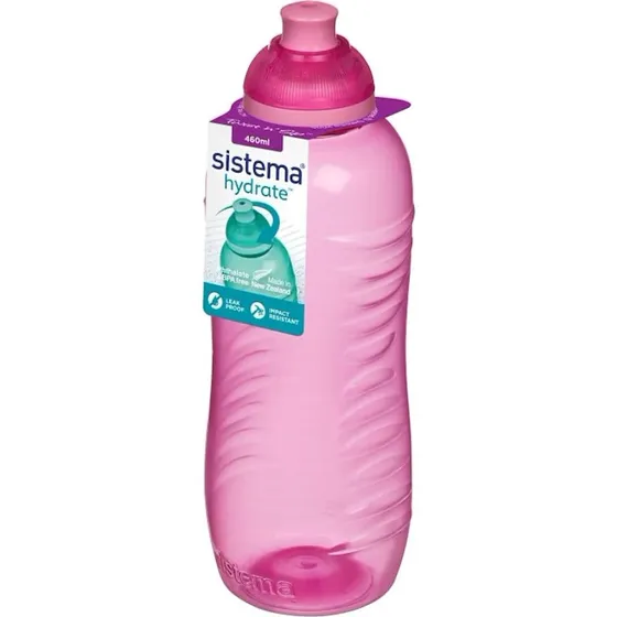 Sistema 460 ml Twist 'n' Sip drikkedunk, pink