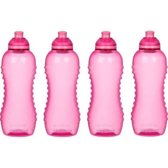 Sistema Twist 'n' Sip 460 ml drikkeflaske, pink 4-pak