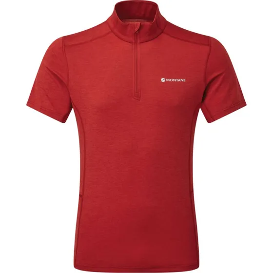 Montane Dart Zip T-shirt Acer Red, Str. M