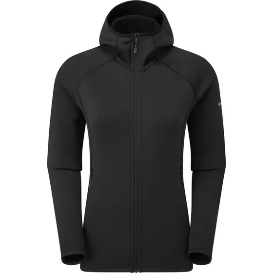 Montane Fem Fury Hoodie Sort, Str. M (EU 38-40)