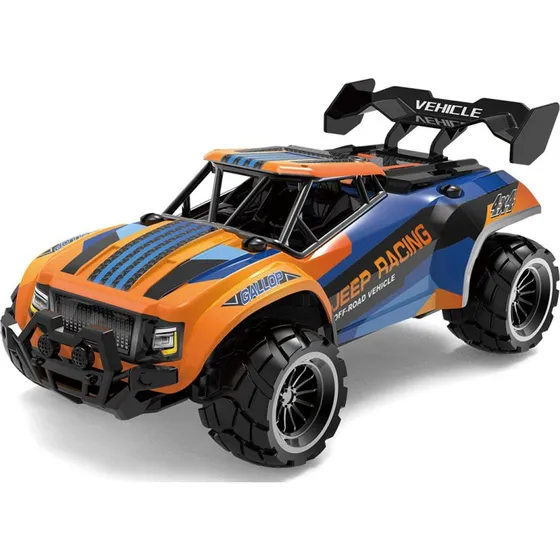 Tec-Toy Jeep Racing R/C 1:18  Bl/Orange