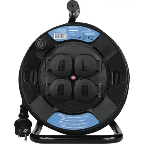 NQ Power Kabeltromle Safety Plug H07RN-F 3x2,5 mm 15 m