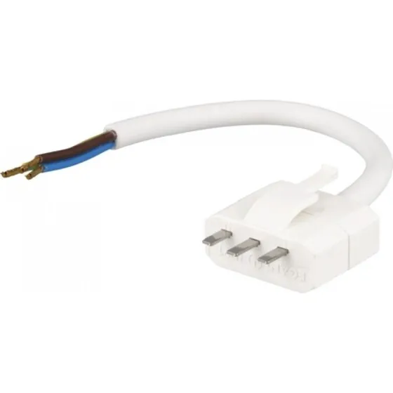 NQ Power DCL-stik 15 cm kabel, hvid