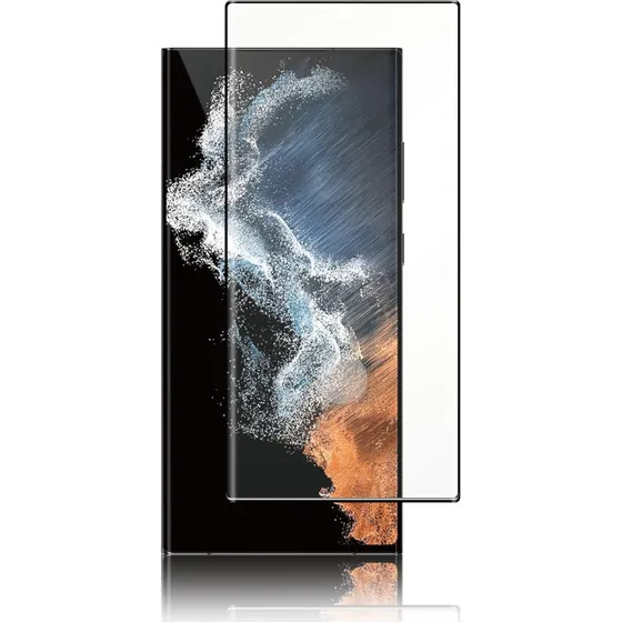 Panzer Curved Glass til Samsung Galaxy S23 Ultra  Sort