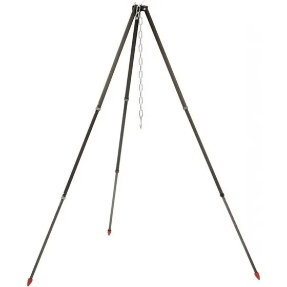 Robens Teleskopisk aluminiumsblstativ, sort/gr, op til 120 cm