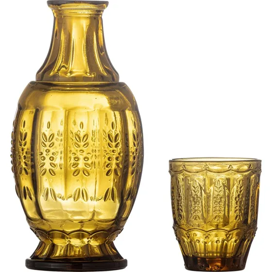Creative Collection Theon karaffel & glas, brun (sæt 2)