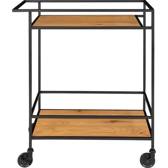 House Nordic Vita barvogn 68x40x79 cm – natur melamin/sort stål