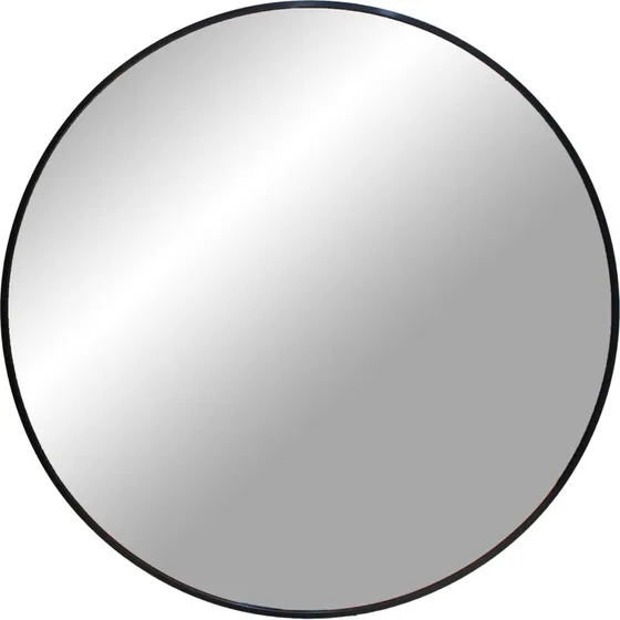 House Nordic Madrid rundt vægspejl Ø80 sort aluminium