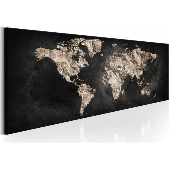 ARTGEIST World Full of Secrets lærredsbillede 135x45 brun/sort