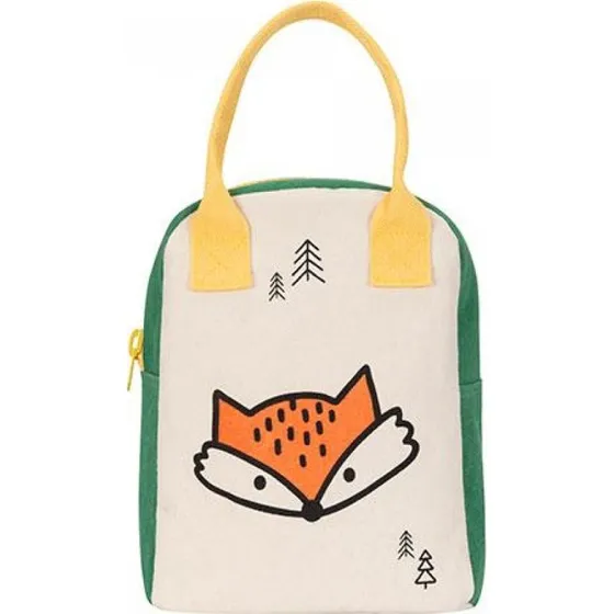 Fluf Zipper Lunch Bag Fox - madtaske
