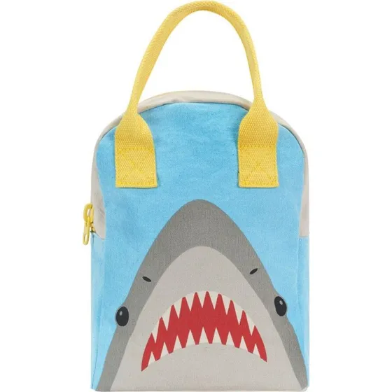 Fluf Zipper Lunch Bag Shark