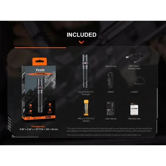 Fenix PD36R V2.0 lommelygte