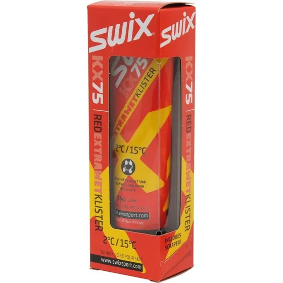 Swix KX75 Red Extra Wet Klister 2–15°C