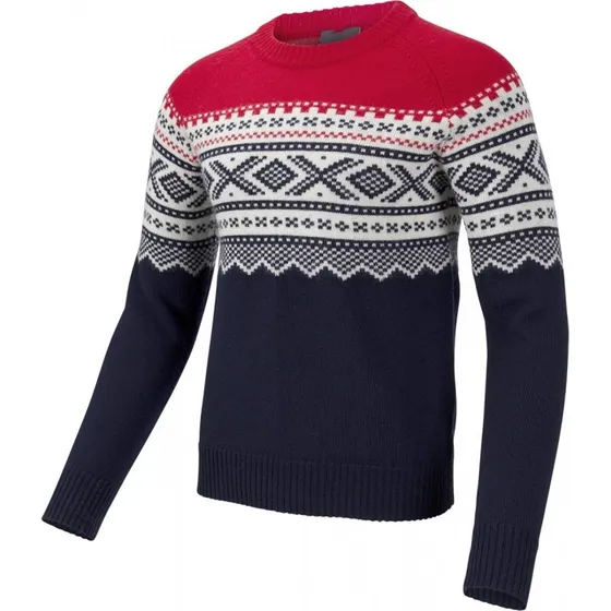 Ulvang Marius Roundneck Herretrøje - New Navy/Red/Vanilla, M
