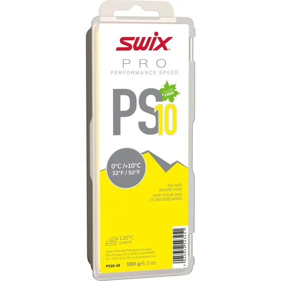 Swix PS10 Yellow 180 g (0C til +10C)