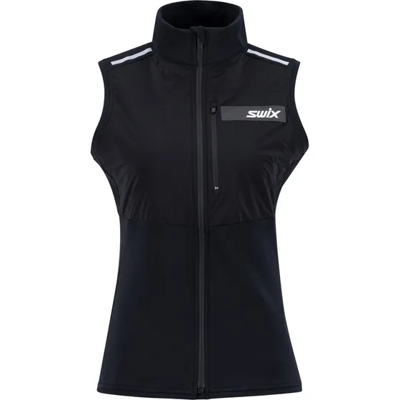 Swix Focus Warm Vest W  sort, str. L