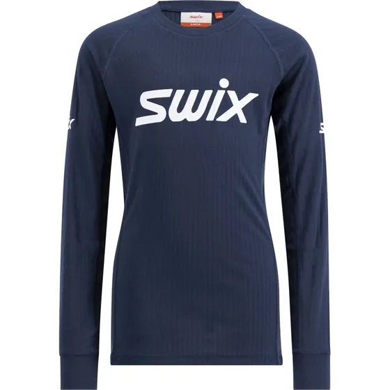 Swix Racex Classic Jr langrmet Dark Navy/Bright White Str. 128