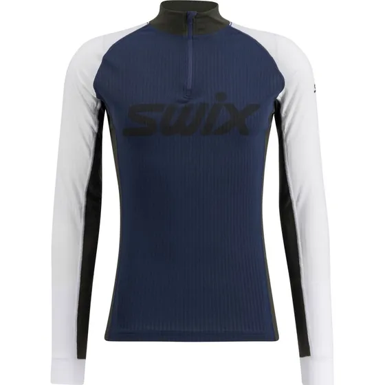 Swix Racex Classic Half Zip L - Dark Navy/Bright White
