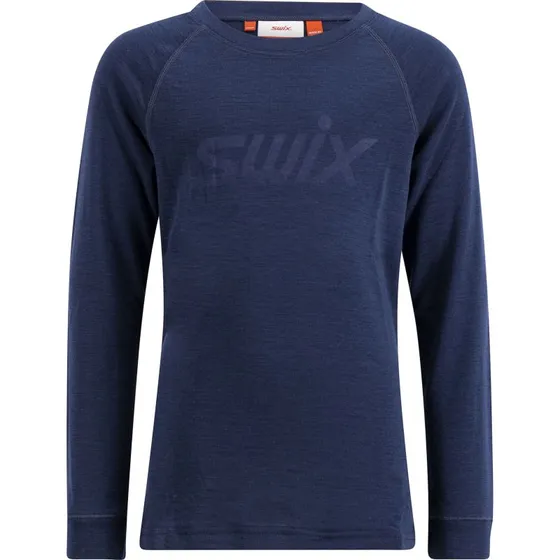 Swix Racex Merino Long Sleeve Jr - Dark Navy (str. 110/116)