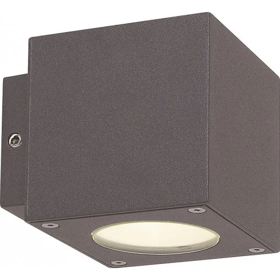 Malmbergs Cube væglampe 2x3W LED 3000K IP54, mørkegrå