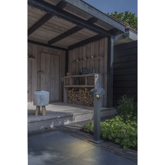 THEO PATHLIGHT Double QPAR51 udendørs standerlampe, antracit