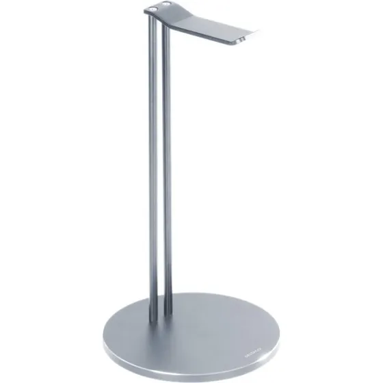 DELTACO Universal Headsetstativ, aluminium, slv