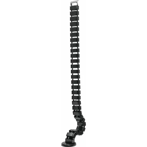 DELTACO OFFICE kabelrygrad med vgtet underlag, sort