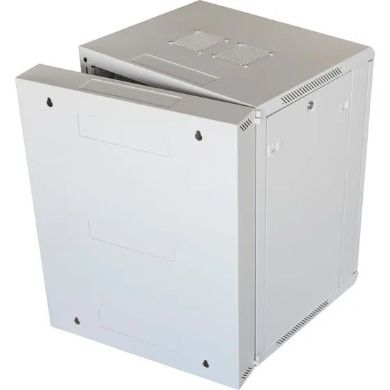 Toten System Z 19" vægskab 15U 600x600 glasdør, hvid
