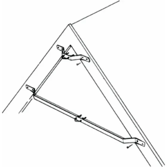 Televes Gavlbeslag bukket 125 cm