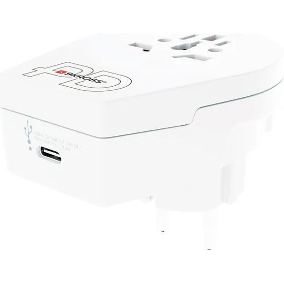SKROSS C20PD Rejseadapter (WorldEuropa) USBC PD 20W