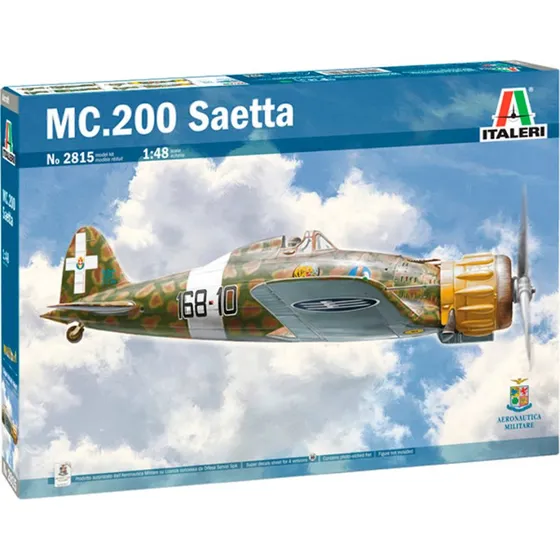 Italeri 1:48 MC.200 Saetta modelfly – 17 cm